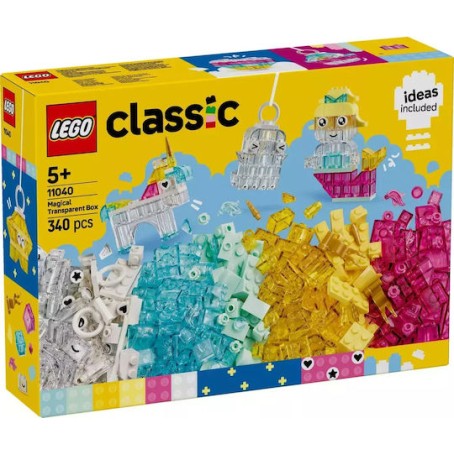 Lego Classic Magical Transparent Box για 5+ Ετών 340τμχ
