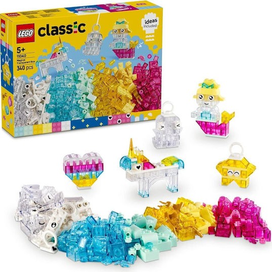 Lego Classic Magical Transparent Box για 5+ Ετών 340τμχ