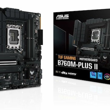 Asus TUF Gaming B760M-PLUS II Motherboard Micro ATX με Intel 1700 Socket 90MB1HD0-M0EAY0