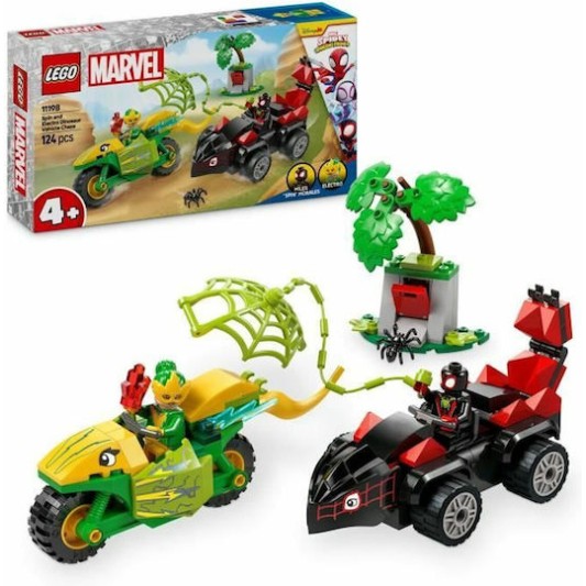 Lego Marvel Spin and Electro Dinosaur Vehicle Chase για 4+ Ετών 124τμχ