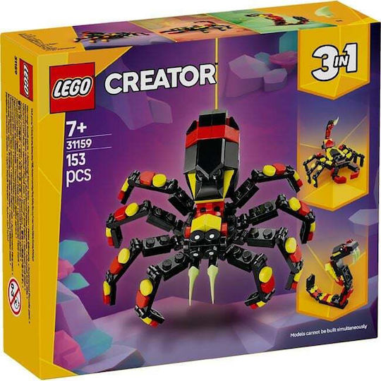 Lego Creator Wild Animals: Surprising Spider για 7+ Ετών 153τμχ