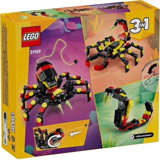 Lego Creator Wild Animals: Surprising Spider για 7+ Ετών 153τμχ
