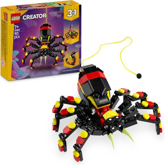 Lego Creator Wild Animals: Surprising Spider για 7+ Ετών 153τμχ