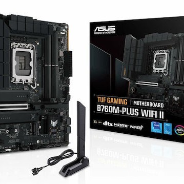 Asus TUF B760M-PLUS GAMING WIFI II Motherboard Micro ATX με Intel 1700 Socket 90MB1HE0-M0EAY0