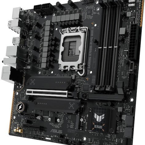 Asus TUF B760M-PLUS GAMING WIFI II Motherboard Micro ATX με Intel 1700 Socket 90MB1HE0-M0EAY0