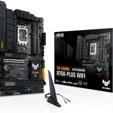 Asus TUF Gaming B760-Plus WIFI Motherboard ATX με Intel 1700 Socket 90MB1ER0-M0EAY0