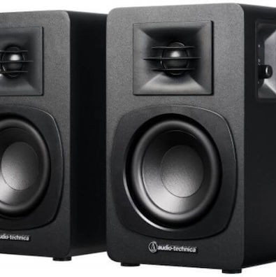 Audio Technica Αυτοενισχυόμενα Ηχεία Studio Monitor 2 Δρόμων με Bluetooth 60W (Ζεύγος) Μαύρο