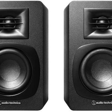 Audio Technica Αυτοενισχυόμενα Ηχεία Studio Monitor 2 Δρόμων με Bluetooth 60W (Ζεύγος) Μαύρο