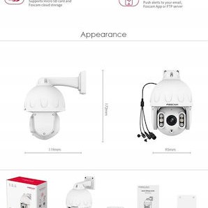 Foscam SD8EP IP Κάμερα Παρακολούθησης 4K Αδιάβροχη με Αμφίδρομη Επικοινωνία