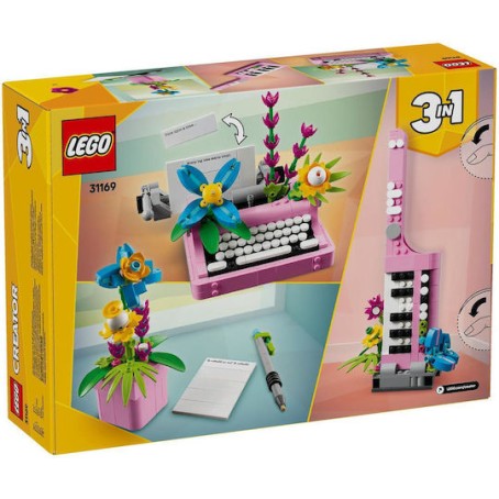 Lego Creator Typewriter with Flowers για 8+ Ετών 363τμχ
