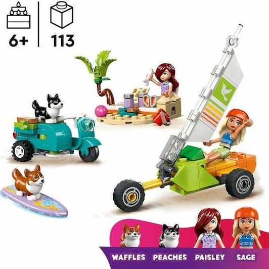Lego Friends Surfing Dogs and Scooter Adventure για 6+ Ετών 113τμχ