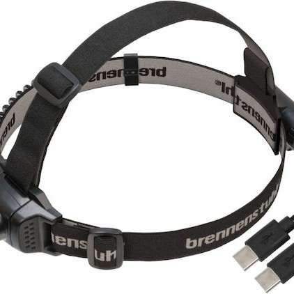 Brennenstuhl Επαναφορτιζόμενος Φακός Κεφαλής LED IP44 με Μέγιστη Φωτεινότητα 250lm