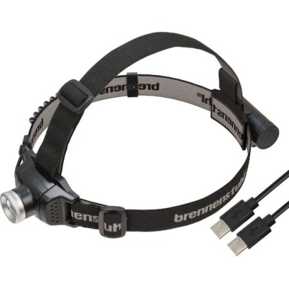 Brennenstuhl Επαναφορτιζόμενος Φακός Κεφαλής LED IP44 με Μέγιστη Φωτεινότητα 250lm