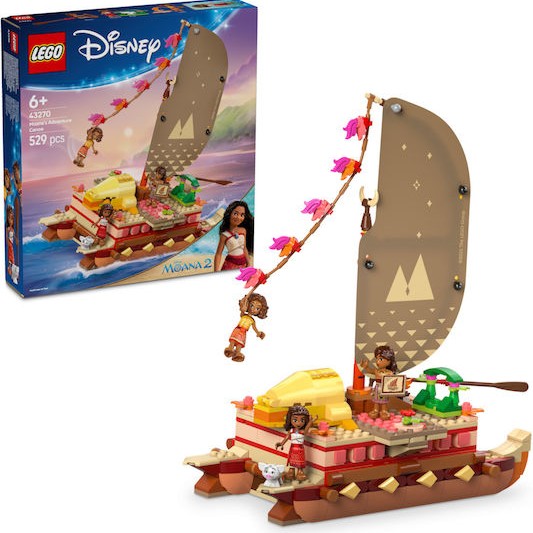 Lego Disney Moana's Adventure Canoe για 6+ Ετών 529τμχ