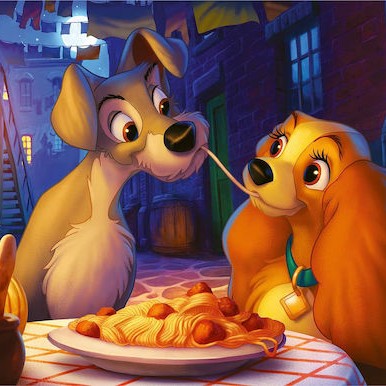Lady And The Tramp Puzzle 2D 1000pcs