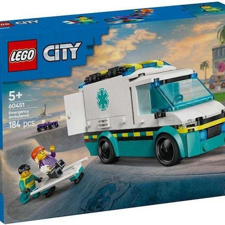Lego City Emergency Ambulance για 5+ Ετών 184τμχ