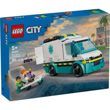 Lego City Emergency Ambulance για 5+ Ετών 184τμχ