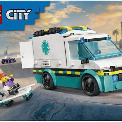 Lego City Emergency Ambulance για 5+ Ετών 184τμχ