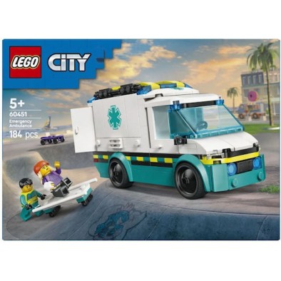 Lego City Emergency Ambulance για 5+ Ετών 184τμχ