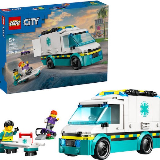 Lego City Emergency Ambulance για 5+ Ετών 184τμχ