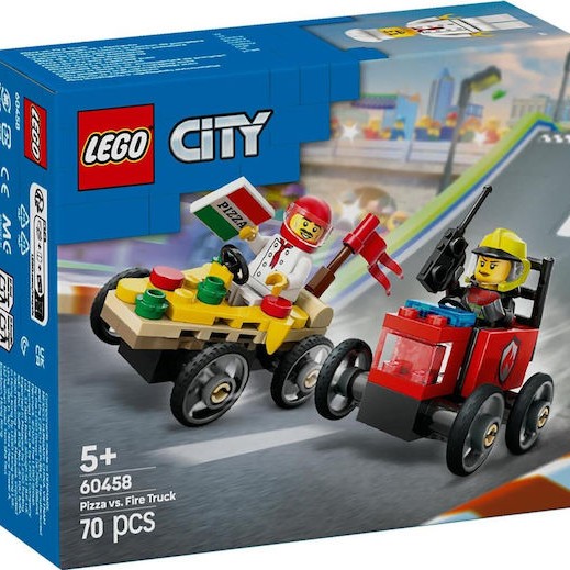 Lego City Pizza vs. Fire Truck για 5+ Ετών 70τμχ