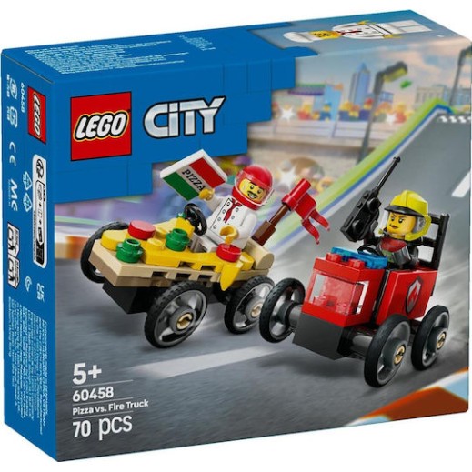 Lego City Pizza vs. Fire Truck για 5+ Ετών 70τμχ