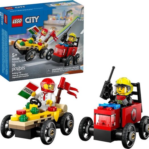Lego City Pizza vs. Fire Truck για 5+ Ετών 70τμχ