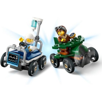 Lego City Airplane vs. Hospital Bed για 5+ Ετών 70τμχ