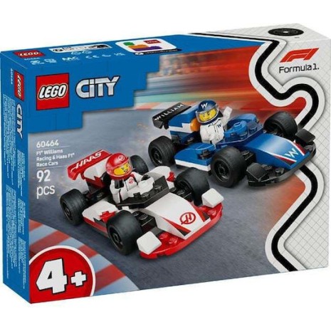 Lego City F1® Williams Racing & Haas F1® Race Cars για 4+ Ετών 92τμχ