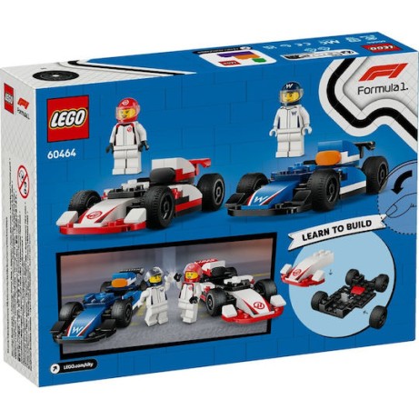 Lego City F1® Williams Racing & Haas F1® Race Cars για 4+ Ετών 92τμχ