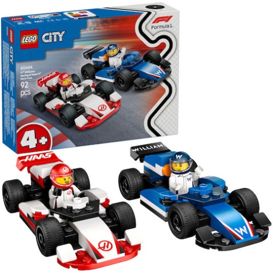 Lego City F1® Williams Racing & Haas F1® Race Cars για 4+ Ετών 92τμχ