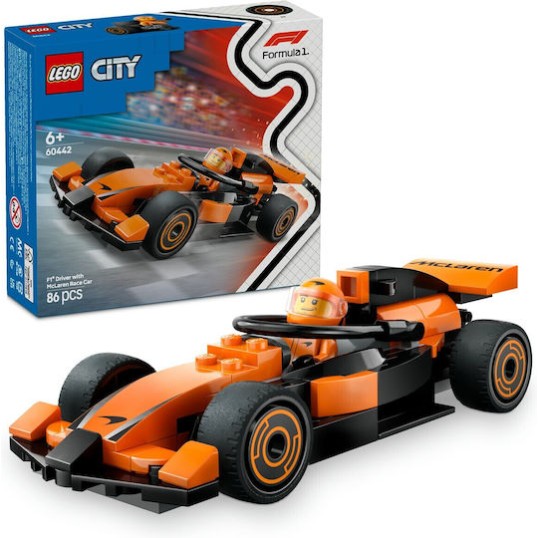 Lego City F1® Driver With Mclaren Race Car για 6+ Ετών 86τμχ