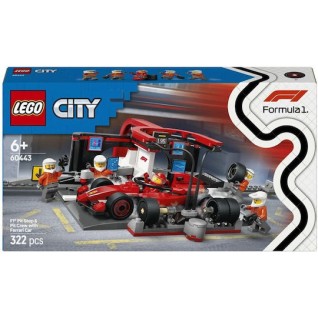 Lego City F1® Pit Stop & Pit Crew with Ferrari Car για 6+ Ετών 322τμχ