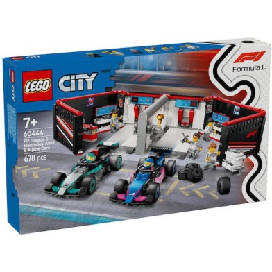 Lego City F1® Garage & Mercedes-AMG & Alpine Cars για 7+ Ετών 678τμχ