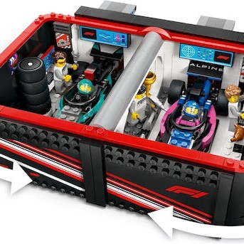 Lego City F1® Garage & Mercedes-AMG & Alpine Cars για 7+ Ετών 678τμχ
