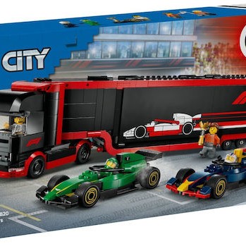 Lego City F1® Truck with RB20 & AMR24 F1® Cars για 8+ Ετών 1086τμχ