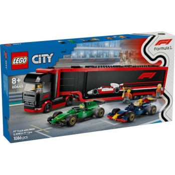 Lego City F1® Truck with RB20 & AMR24 F1® Cars για 8+ Ετών 1086τμχ