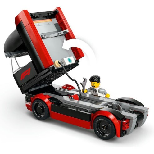 Lego City F1® Truck with RB20 & AMR24 F1® Cars για 8+ Ετών 1086τμχ