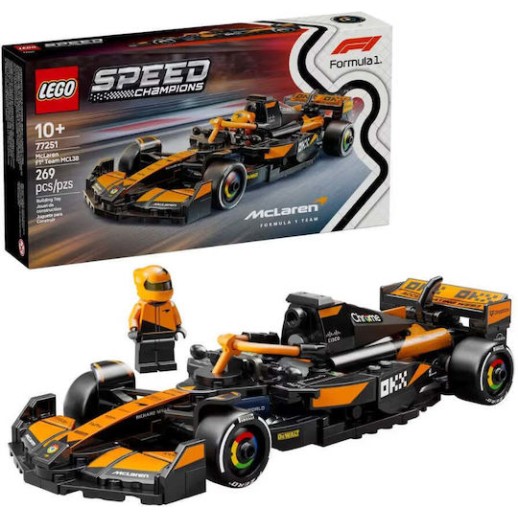 Lego Speed Champions Mclaren F1 Team MCL38 Race Car για 10+ Ετών 269τμχ