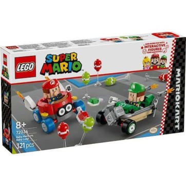 Lego Super Mario Mario Kart Baby Mario vs. Baby Luigi για 8+ Ετών 321τμχ