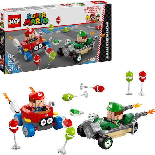 Lego Super Mario Mario Kart Baby Mario vs. Baby Luigi για 8+ Ετών 321τμχ