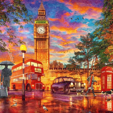 Sunset At Parliament Square Puzzle 2D 1000 Κομμάτια