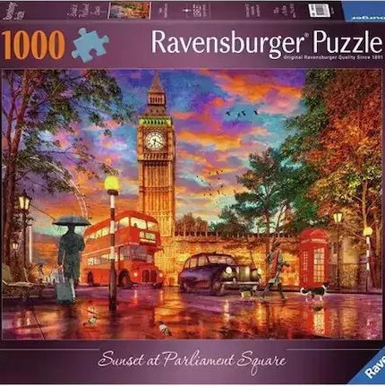 Sunset At Parliament Square Puzzle 2D 1000 Κομμάτια