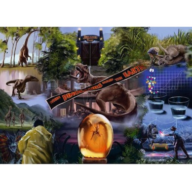 Ravensburger Puzzle Universal Vault Movie Collection Jurassic Park 1000 Pieces