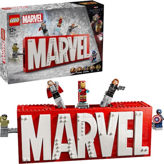 Lego Marvel Super Heroes - MARVEL Logo & Minifigures για 12+ Ετών 931τμχ
