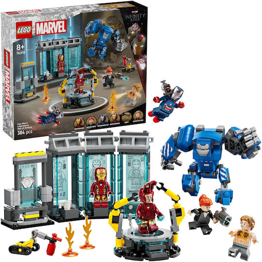 Lego Marvel Iron Man's Laboratory - Hall of Armor για 8+ Ετών 384τμχ