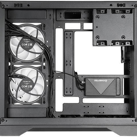 Chieftec Visio GM-30B-TG-OP Gaming Cube Κουτί Υπολογιστή με Πλαϊνό Παράθυρο Μαύρο