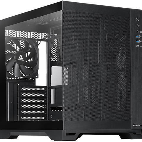 Chieftec Visio Air GM-30B-M-OP Cube Κουτί Υπολογιστή με Πλαϊνό Παράθυρο Μαύρο