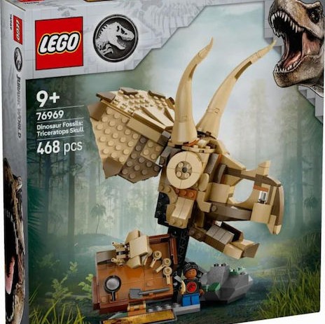 Lego Jurassic World Dinosaur Fossils: Triceratops Skull για 9+ Ετών 468τμχ