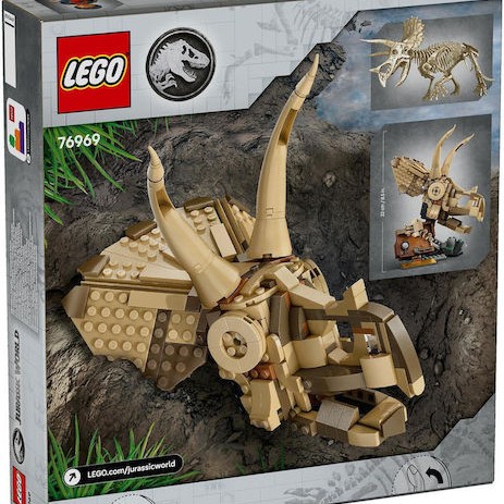 Lego Jurassic World Dinosaur Fossils: Triceratops Skull για 9+ Ετών 468τμχ